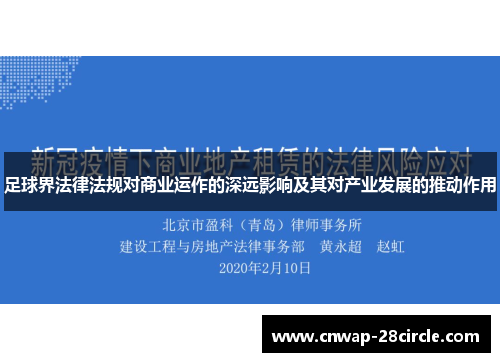 足球界法律法规对商业运作的深远影响及其对产业发展的推动作用 足球界法律法规对商业运作的深远影响及其对产业发展的推动作用